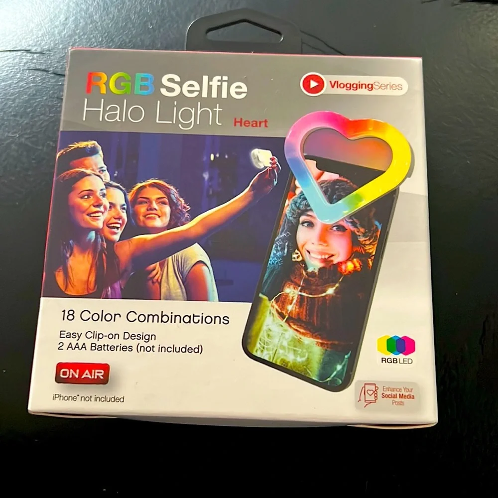 HEART SHAPED PHONE RING LIGHT